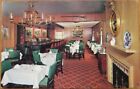 Hackensack, Nj 1960 Chrome Restaurant Interior Ad Postcard: Red Lion Inn