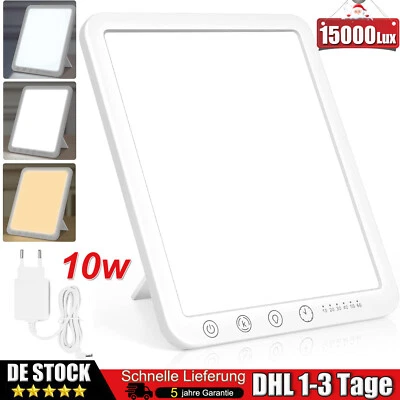 MARKENLOS Tageslichtlampe 15000 LUX LED Lampe Lichttherapie Dimmbar Timer tageslicht