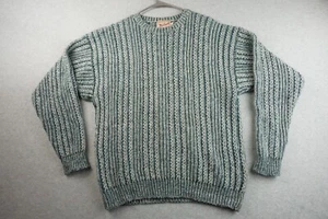 Woolrich Cable Knit Wool Knit Pullover Sweater Adult Men's Size XL Green White - Picture 1 of 9