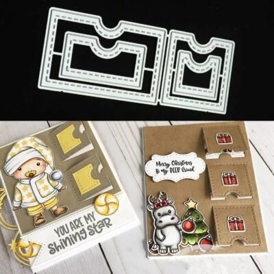 Kartenschlitz Metall Stencil Cutting Dies Scrapbooking Stanzschablone Handwerk - Bild 1 von 4