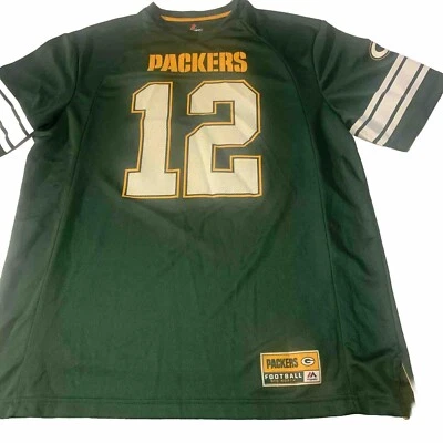 Majestuosa camiseta de fútbol americano estilo LG de Aaron Rodgers Green Bay Packers NFL Foto 1 de 4