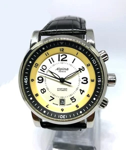 Rare ALPINA Startimer Automatic Watch. 41mm Case. Date. Ref: AL525x4R26. Men`s. - Picture 1 of 10