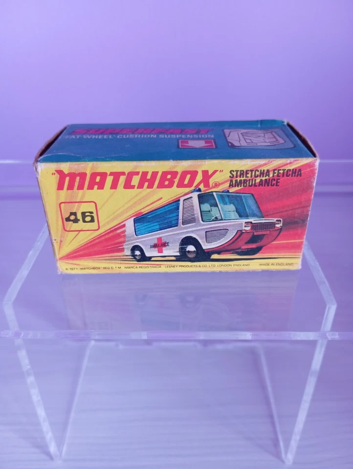 🔥🔥🔥Matchbox lesney Superfast Stretcha Fetcha Ambulance n.46- 1971 🔥🔥🔥 - Immagine 1 di 4