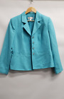 Le Suit Womens Blazer Jacket Blue size 12 Vintage