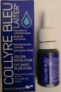 ORIGINAL Collyre Bleu Blue Laiter Eye Drop 10 ml EXP: 07/2026 NEW SEALED - Picture 1 of 3