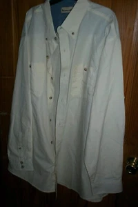 Backpacker Men's  3xl  Rip Stop Woven  cream NWT wrinkle resistant  - Picture 1 of 2