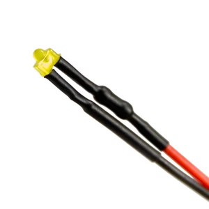 50 Stück Verkabelte Dioden LED pre Wired Gelb Diffus Gefärbt 24V 1.8mm - Bild 1 von 4