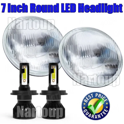 7" inch Projector LED Headlights for Chevrolet C10 C20 Pickup K10 K20 — 第 1/4 张图片