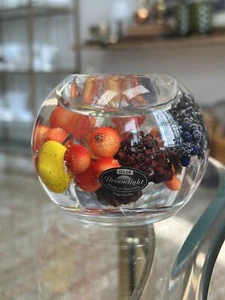 Gilde Dreamlight Germany Clear Lucite Votive Candle Tea Light Holder Fruit - Picture 1 of 6