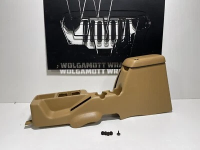 Jeep TJ Wrangler 97-06 1 pieza CONSOLA CENTRAL COMPLETA SILLÍN DE ALMACENAMIENTO BRONCEADO con hardware Foto 1 de 4