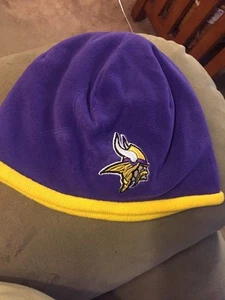 Minnesota Vikings NFL Football Purple New Era Beanie GHOST SYMBOL BIG HEAD ? - Picture 1 of 11