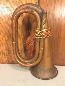 Antique R S Williams & Sons Brass Bugle Toronto Canada - Picture 1 of 11