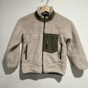 Patagonia Jacket Retro X Full Zip Vintage Size 5-6 Deep Pile Kids Rare 2000s - Picture 1 of 8