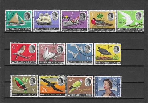 PITCAIRN ISLANDS 1964/5 SG 36/48 USED Cover