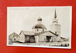 ANTIQUE RPPC  POSTCARD ~ RUSSIAN ORTHODOX CHURCH ~ SITKA ALASKA - Picture 1 of 2