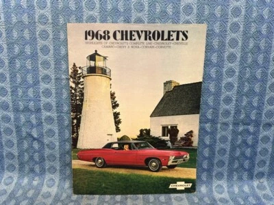 Chevrolet 1968 folleto de ventas original "Lo más destacado de la línea completa de autos" Impala Foto 1 de 4
