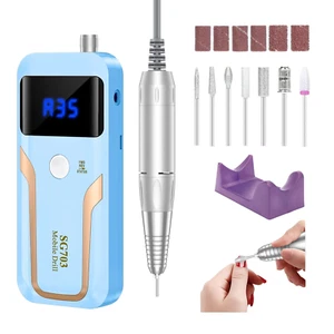 Portable Nail File Drill Professional,35000 RPM Rechargeable Electric Machine US - Picture 1 of 12
