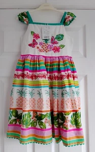 NEW MONSOON - Age 8 Years - Tropical Pineapple Print Dress - Picture 1 of 10