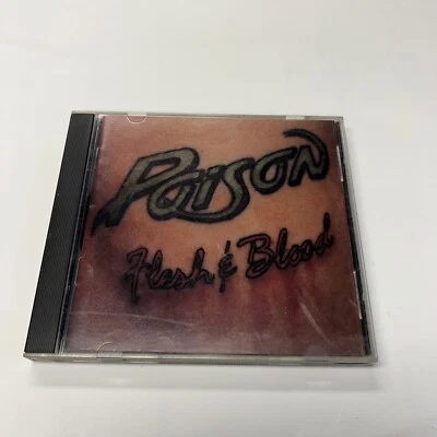 Poison ~ Flesh And Blood CD Enigma/Capitol Records 1990 Foto 1 de 4