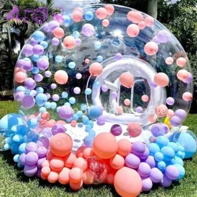 Globo inflable burbuja casa cúpula de aire transparente Foto 1 de 4