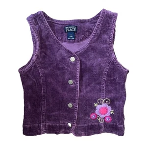 Gilet The Children’s Place in velluto a coste viola taglia media | 7/8 ragazze ottimo!!! - Foto 1 di 13