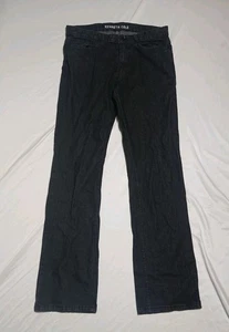 Kenneth Cole Jeans Mens 34x32 Straight Stretch Denim Cotton Blend Black - Picture 1 of 7