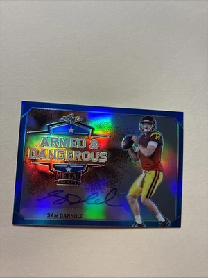 2018 Leaf Metal Draft - Armed & Dangerous Sam Darnold #AD-SD1 Azul /35 (AU, RC) - Imagem 1 de 2