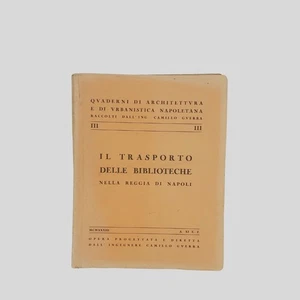 Camillo Guerra  Trasferimento e allestimento Biblioteca Nazionale Napoli 1933 - Picture 1 of 12