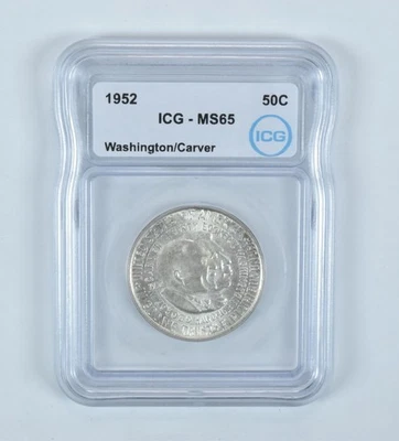 1952 Washington Carver Commemorative Half Dollar MS65 ICG - Image 1 of 4