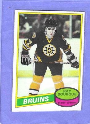 1980-81 O-Pee-Chee Ray Bourque novato de la corte Boston Bruins #140 EX-MT Foto 1 de 2