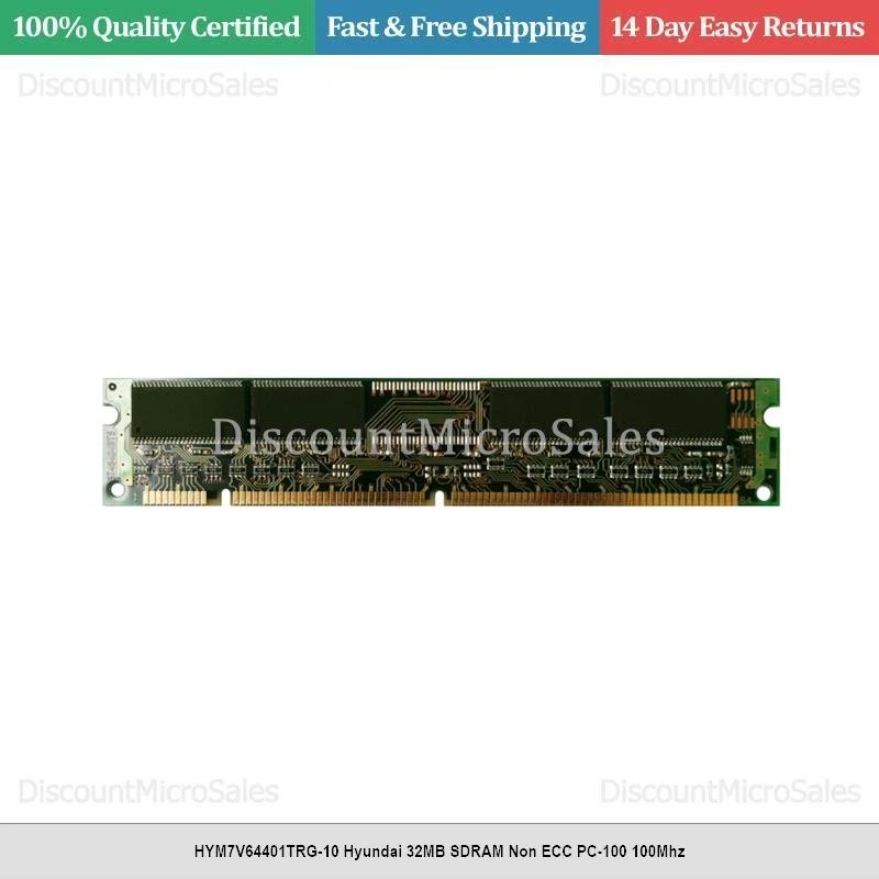 HYM7V64401TRG-10 Hyundai 32MB SDRAM Non ECC PC-100 100Mhz - Image 1 of 1