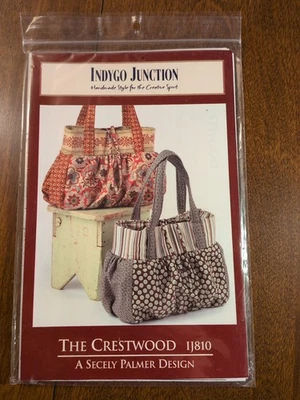 Indygo Junction The Crestwood Purse Bag Pattern IJ810 Uncut Shoulder Bag - Image 1 of 2
