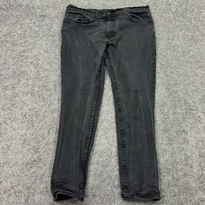 Pantalones de mezclilla True Religion para hombre 44x32 negros Geno relajados ajustados lavado medio ciudad Foto 1 de 4