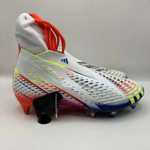 Adidas Herren Größe 8,5 Predator Edge + SG weiß Fußballschuhe GW1035 NEU - Bild 1 von 9