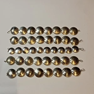 Vintage Münzarmband ausländisch silberfarben Peru konkav verschiedene 5 Stück Stil 10 - Bild 1 von 13