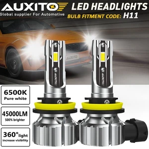 Kit de bombillas LED súper brillantes CANBUS H11 H9 blanco 45000LM haz bajo 6500K - Imagen 1 de 11