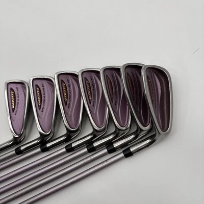 Maruman Ladies MF21 Irons 5-6-7-8-9-PW-SW Right Handed 3 Need New Grips - Image 1 of 4