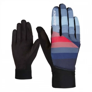 ZIENER Langlauf Handschuhe Urban CARVICO stripes blau 254 neu - Picture 1 of 1