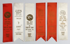 South Side High School Fort Wayne IN Track & Field Ribbons 1950's Awards (Qty 6) - Picture 1 of 8