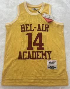 NWT Headgear Fresh Prince Of Bel-Air Will Smith #14 Yellow Basketball Jersey XS - Picture 1 of 7