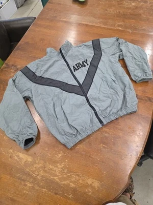 Армейская куртка IPFU мужская маленькая серая черная ветровка на молнии тренировочная нейлоновая - Изображение 1 из 4