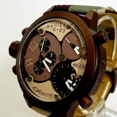 U-Boat WELDER Men's 3-TZ Chronograph Watch 100m WR Military Style - image 1 of 4