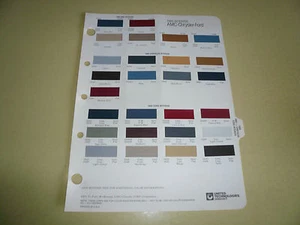 1985 AMC Chrysler Ford Interior R-M Color Chip Paint Sample  - Picture 1 of 1