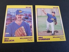 2-1990 STAR CO. ROOKIES WILLIAMSPORT BILLS RICH DeLUCIA MIKE GARDINER 48,49 MINT