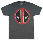 Marvel Deadpool Mens' Distressed Logo T-Shirt