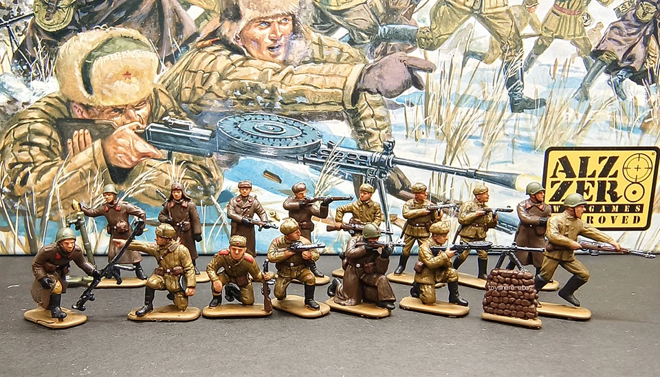 1/72 TANK 1:72 16PCS WW2 Russia WINTER SNOW Soldiers  battlefield5 ZVEZDA - Image 1 of 1