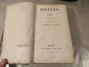 Alphonse de LAMARTINE Jocelyn 2/2 E.O. Gosselin Furne 1836 - Picture 1 of 5