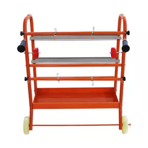 1 PC 24" Auto Body Shop Masking Roll Paint Paper Tape Dispenser Stand Tool New - Foto 1 di 9