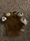 Nanco Plush Animal Glove/Hand Puppet Bear Bunny Beaver Raccoon Wolf