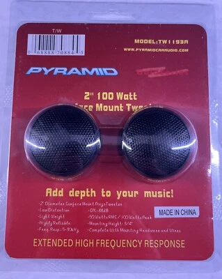 Pyramid - TW1193 - 2" 100-watt Surface-mount Tweeter  - Image 1 of 2